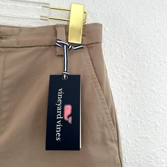 Vineyard Vines Boy Stretch Breaker Shorts Size 16 Khaki Chino Preppy New - Picture 3 of 8